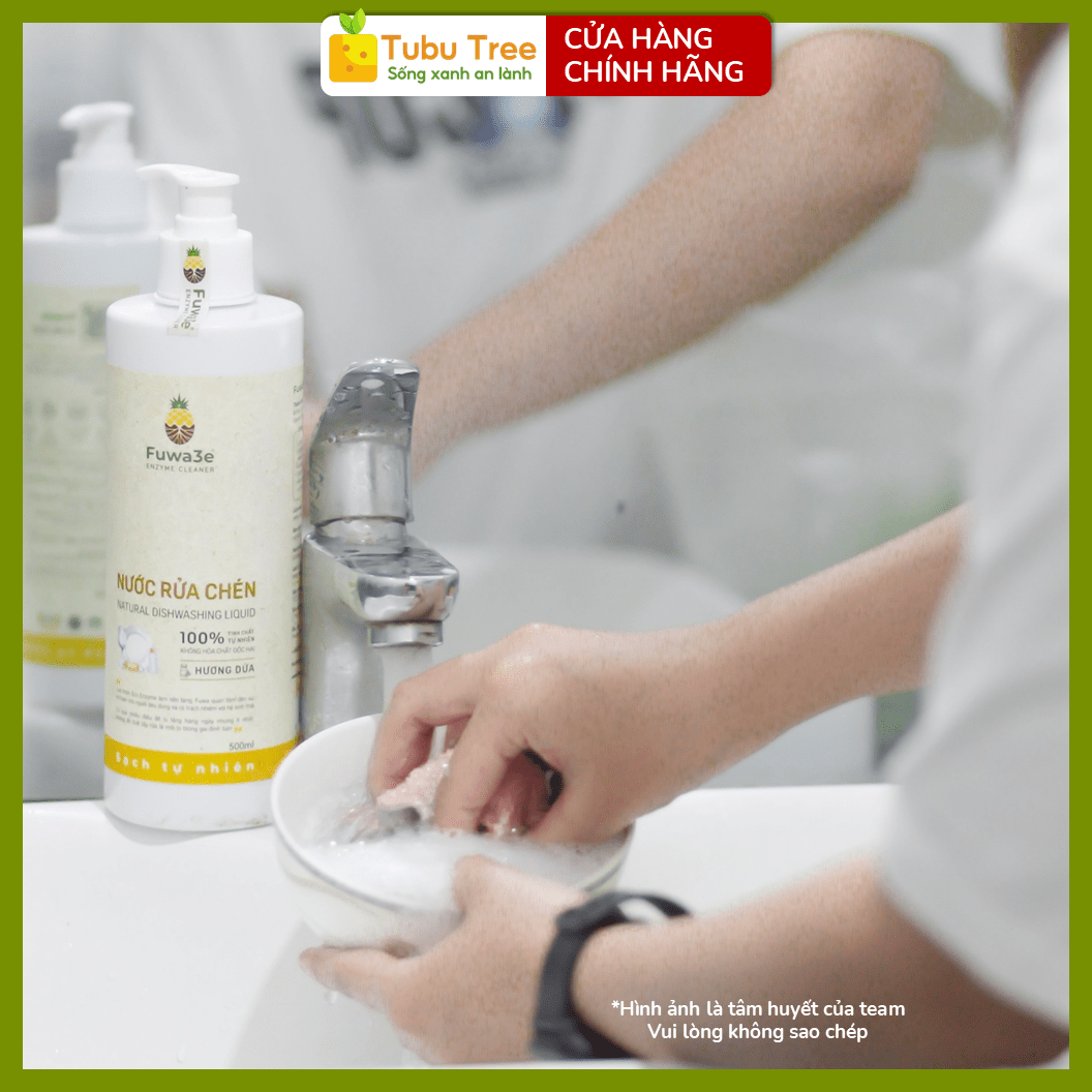 Cách sử dụng Nước rửa chén fuwa3e chính hãng