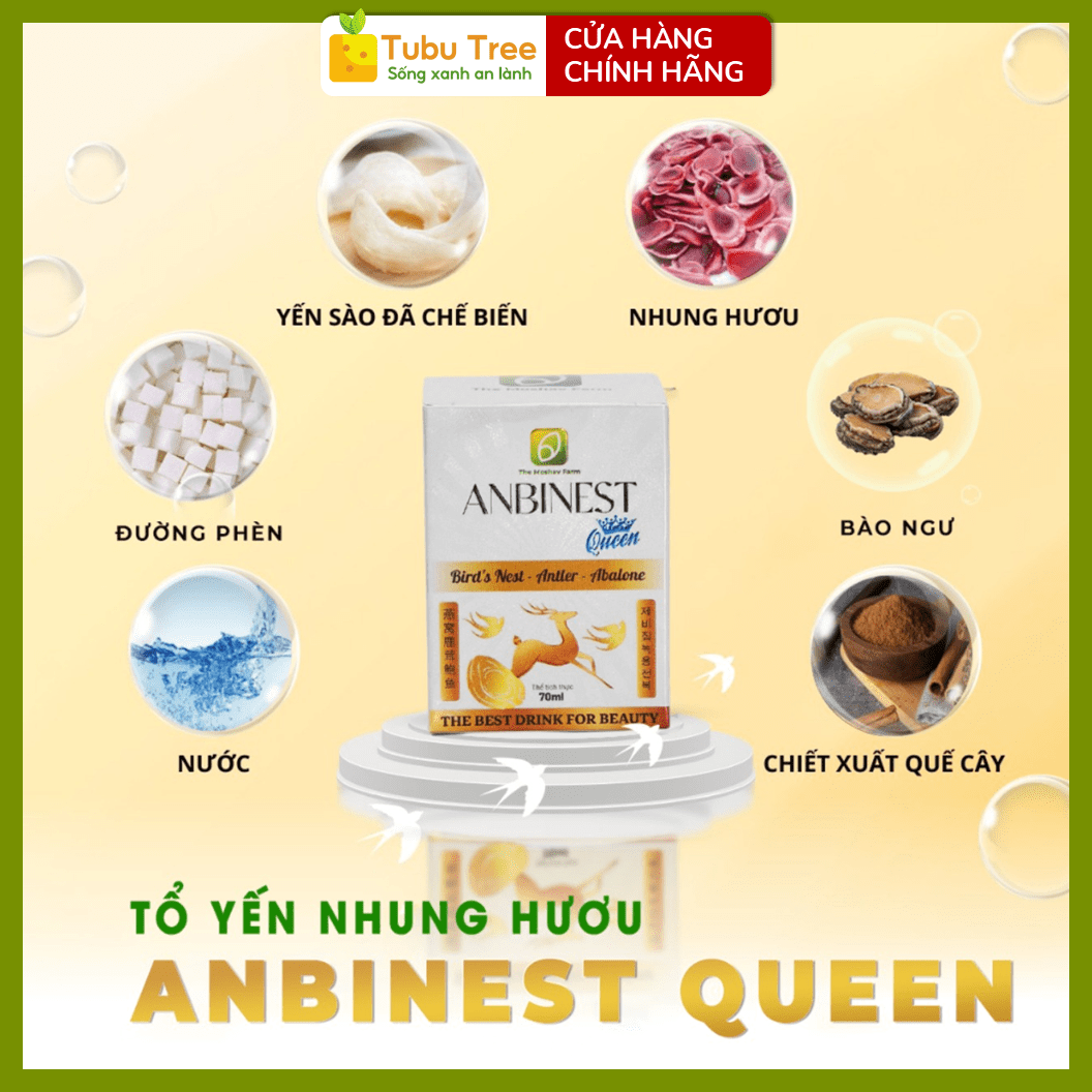 Thành Phần Tổ Yến Nhung Hươu Anbinest Queen