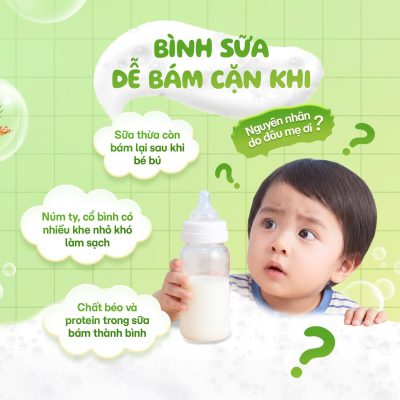 Bọt rửa bình sữa cho bé Pineboo