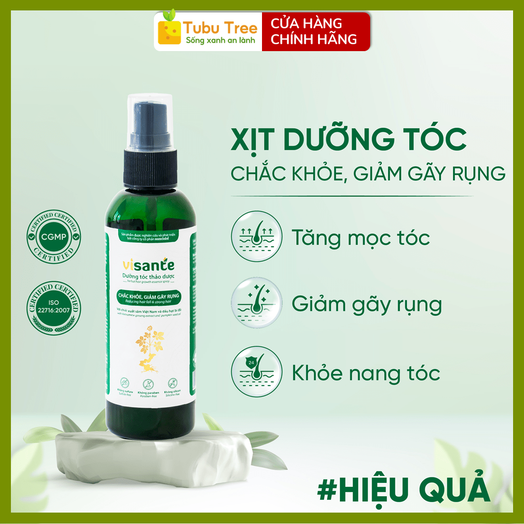 Xịt Dưỡng Tóc Thảo Dược Visante Tubu Tree