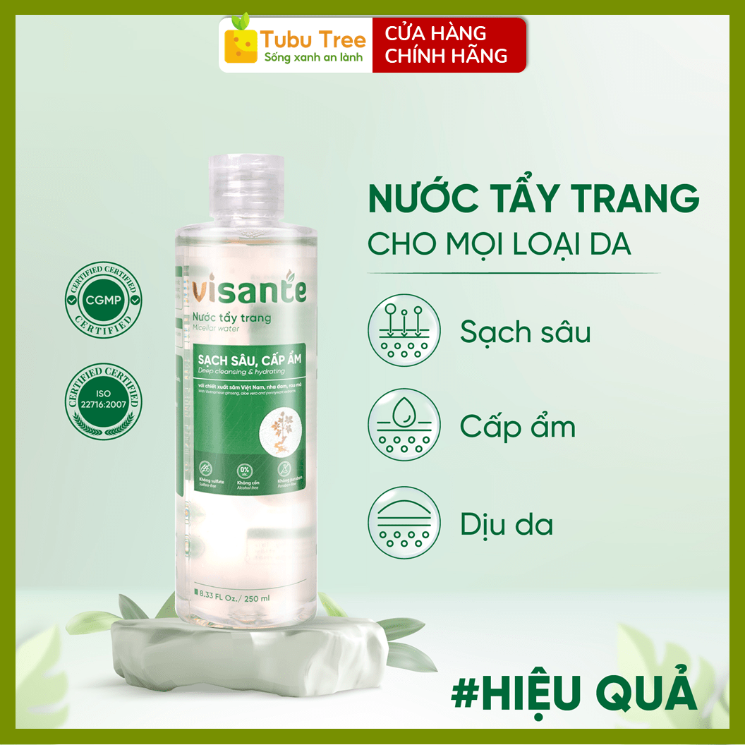 Nước Tẩy Trang Thiên Nhiên Từ Sâm Visante
