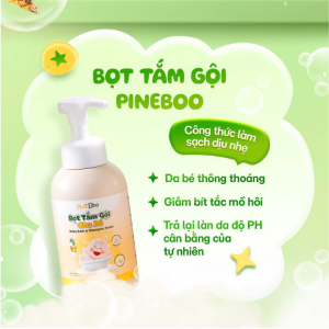 BỌT TẮM GỘI CHO BÉ PINEBOO