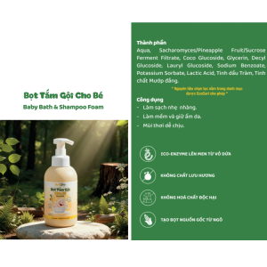 BỌT TẮM GỘI CHO BÉ PINEBOO