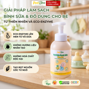 Bọt rửa bình sữa cho bé Pineboo
