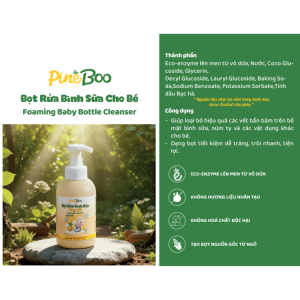 Bọt rửa bình sữa cho bé Pineboo