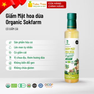 Giấm mật hoa dừa hữu cơ sokfarm