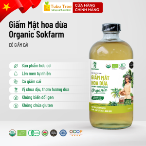 Giấm mật hoa dừa hữu cơ sokfarm